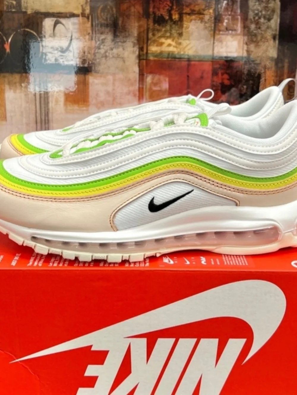 NIKE AIR MAX 97S 'FEEL LOVE' WOMEN US SIZE 6 SUPEE MINT COND BARELY WORE - Picture 2 of 5